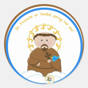 St. Francis of Assisi Classic Round Sticker