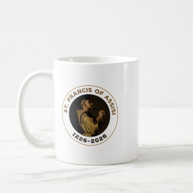 St. Francis of Assisi Gift Item Coffee Mug (Left)