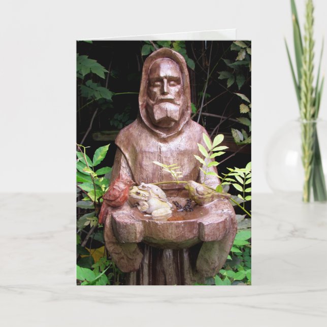 St. Francis of Assisi Greeting Card (Blank Inside) (Front)