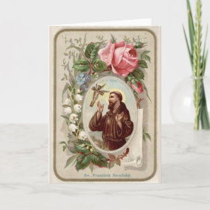 St. Francis of Assisi Greeting Card w/prayer