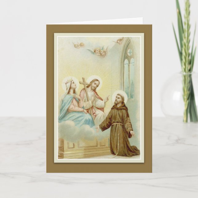 St. Francis of Assisi Greeting Card w/prayer (Front)