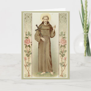 St. Francis of Assisi Greeting Card w/prayer
