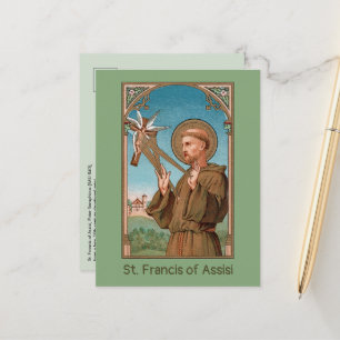 St. Francis of Assisi, Pater Seraphicus (SAU 040)  Postcard