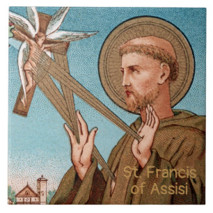 St. Francis of Assisi, Pater Seraphicus (SAU 040) Tile