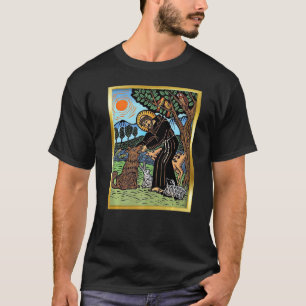 St Francis Of Assisi Patron Saint Of Animals Catho T-Shirt
