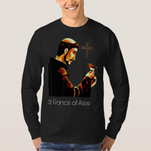 St Francis of Assisi Patron Saint of Animals Catho T-Shirt