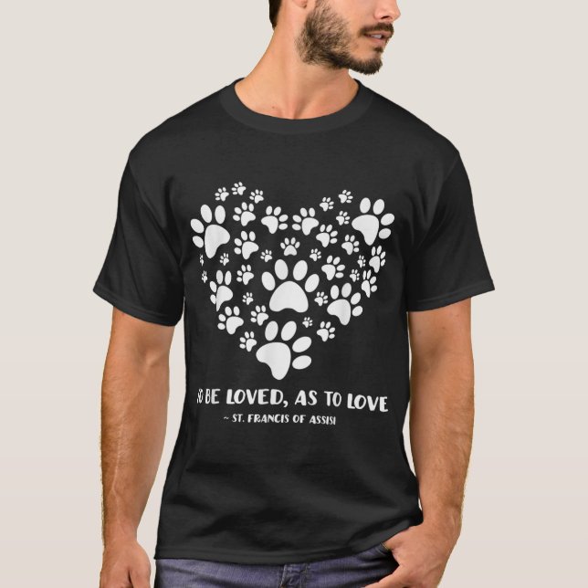 St Francis of Assisi Patron Saint of Animals Dog O T-Shirt (Front)