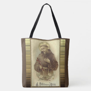 St. Francis of Assisi Patron Saint of Animals Tote Bag
