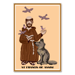 St Francis of Assisi prayer card