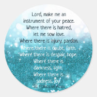 St. Francis of Assisi Prayer Snow Snowflake Winter