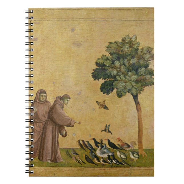 St. Francis of Assisi preaching to the birds Notebook (Front)