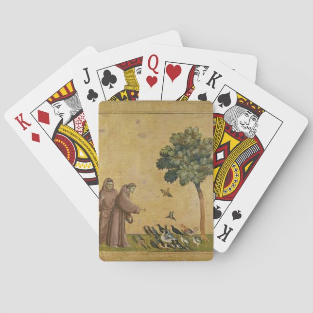 St. Francis of Assisi preaching to the birds Playing Cards (Back)