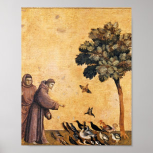 St. Francis Of Assisi Preaching To The Birds Poster
