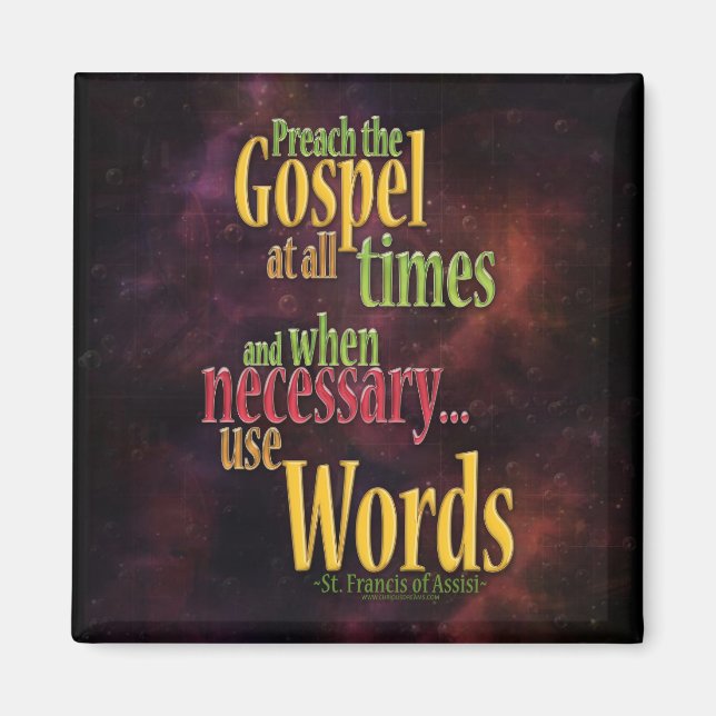 St. Francis of Assisi Quote Magnet (Front)