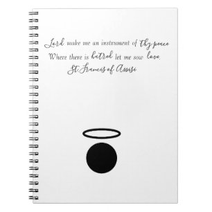 St. Francis of Assisi Quote Notebook