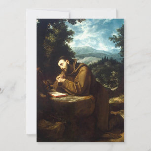 St. Francis of Assisi Seraphic Father Fine Art Holiday Card