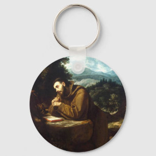 St. Francis of Assisi Seraphic Father Fine Art Key Ring