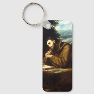 St. Francis of Assisi Seraphic Father Fine Art Key Ring