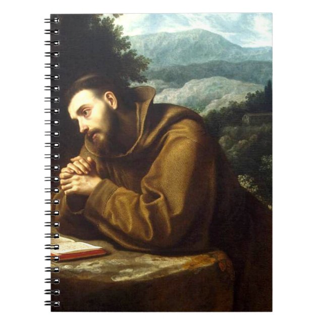 St. Francis of Assisi Seraphic Father Fine Art Notebook (Front)
