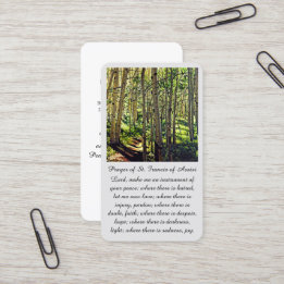 St. Francis of Assisi Sympathy Prayer Card
