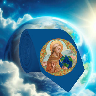 St. Francis of Assisi & The Environment  (Blue/G) Tie