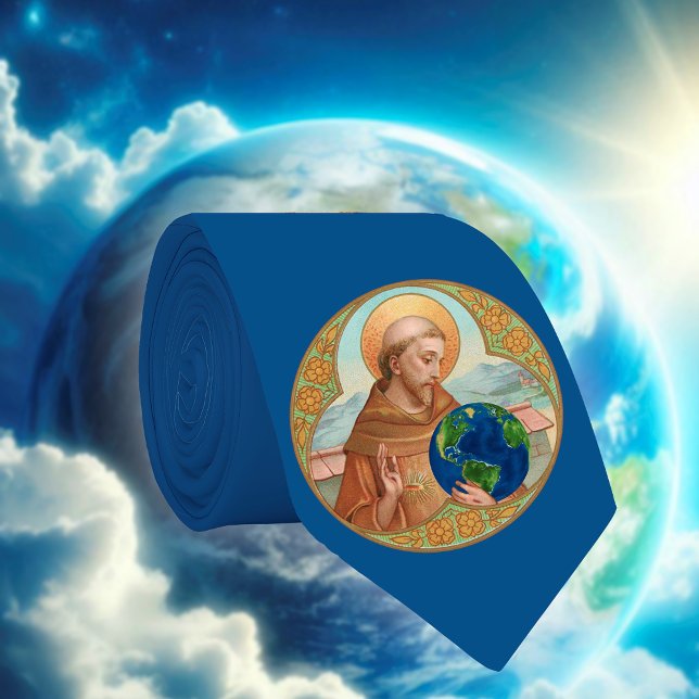 St. Francis of Assisi & The Environment  (Blue/G) Tie (Creator Uploaded)