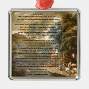 St. Francis of Assisi & The Rainbow Bridge Metal Tree Decoration