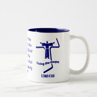 St Francis of Assisi Two-Tone Coffee Mug