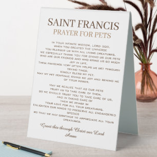 St. Francis Prayer for Pets