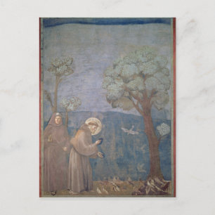 St. Francis Preaching to the Birds, 1297-99 Postcard