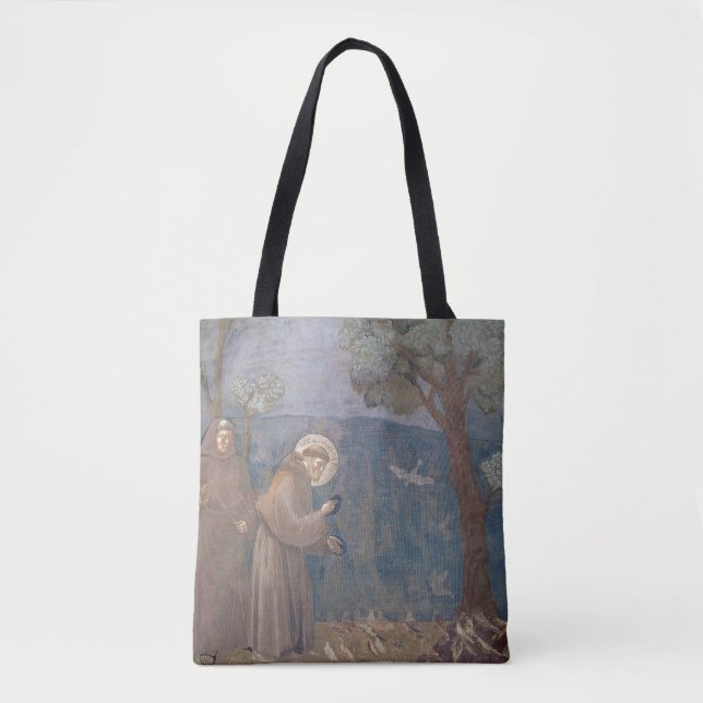 St. Francis Preaching to the Birds, 1297-99 Tote Bag (Front)