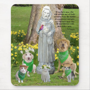 St. Francis Quote Mouse Mat