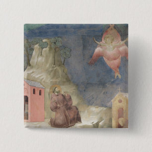 St. Francis Receiving the Stigmata, 1297-99 15 Cm Square Badge