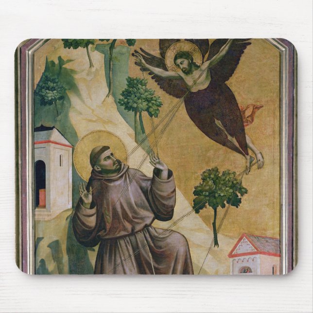St. Francis Receiving the Stigmata, c.1295-1300 Mouse Mat (Front)