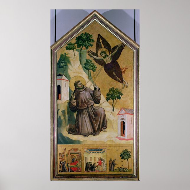 St. Francis Receiving the Stigmata, c.1295-1300 Poster (Front)