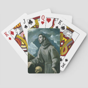St. Francis Receiving the Stigmata (oil on canvas) Playing Cards