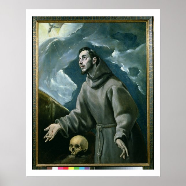 St. Francis Receiving the Stigmata (oil on canvas) Poster (Front)