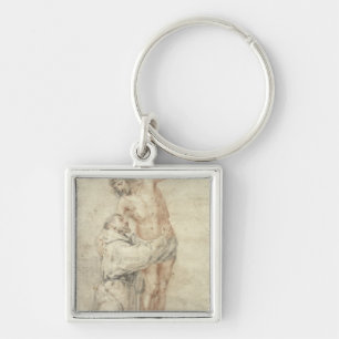 St. Francis Rejecting the World and Embracing Key Ring