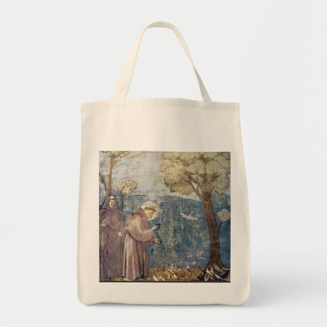 St. Francis Sermon to the Birds Tote Bag (Front)