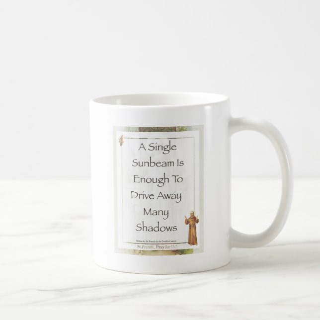 st. francis sunbeam prayer coffee mug (Right)