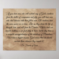 St. Francis, the Patron Saint of Animals Quote