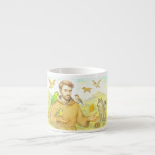 St. Francis - the sermon to the birds and animals Espresso Cup