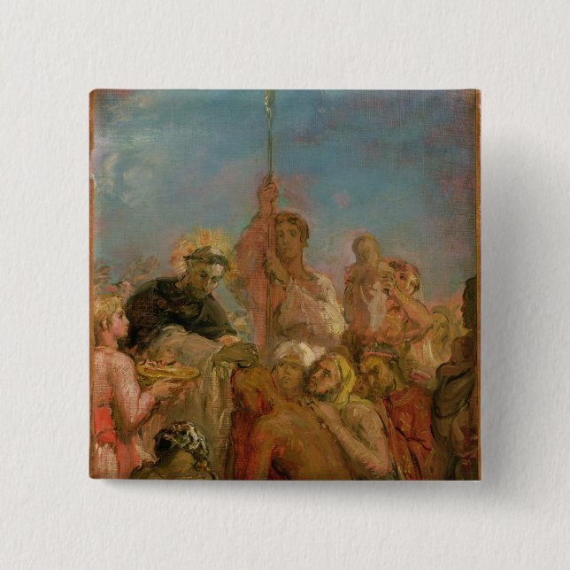 St. Francis Xavier 15 Cm Square Badge (Front)