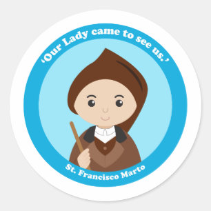 St. Francisco Marto Classic Round Sticker