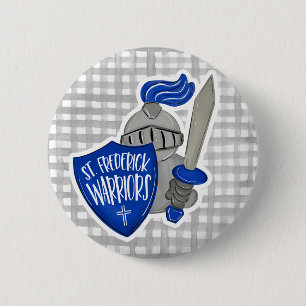 St. Frederick Warriors 6 Cm Round Badge
