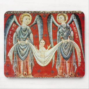 St. Gabriel and St. Raphael, c.1200 Mouse Mat