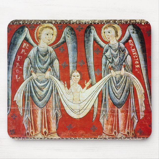 St. Gabriel and St. Raphael, c.1200 Mouse Mat (Front)