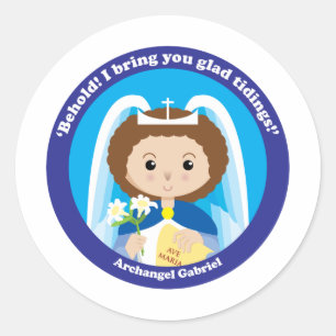 St. Gabriel the Archangel Classic Round Sticker