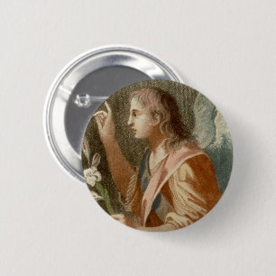 St. Gabriel the Archangel (M 011) 6 Cm Round Badge