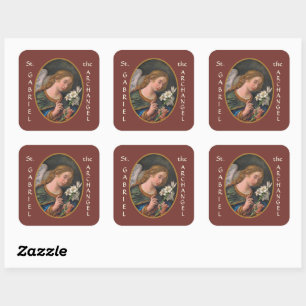 St. Gabriel the Archangel (M 035) Square Sticker
